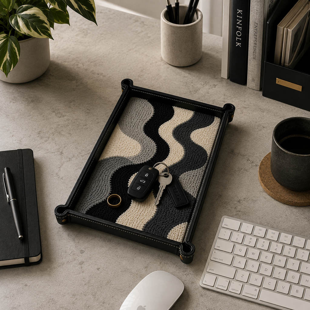 Rugzy Wool Tray — Grey storm
