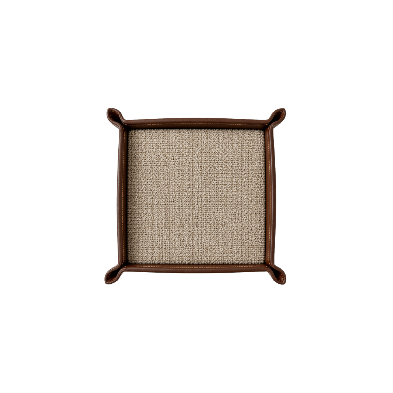 Rugzy Wool Tray — Brown