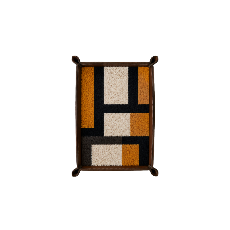 Rugzy Wool Tray — Yellow tribe