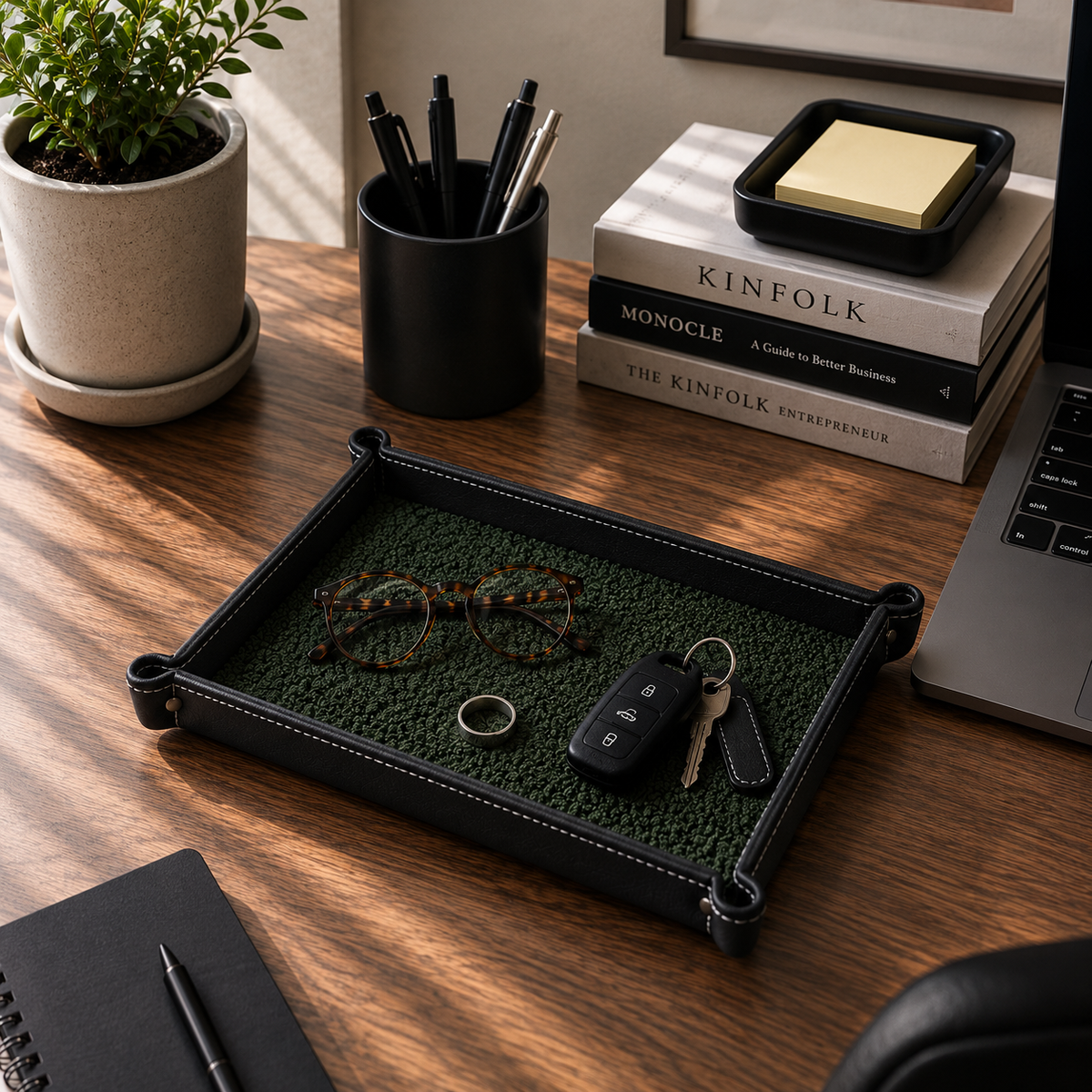 Rugzy Wool Tray — Forest