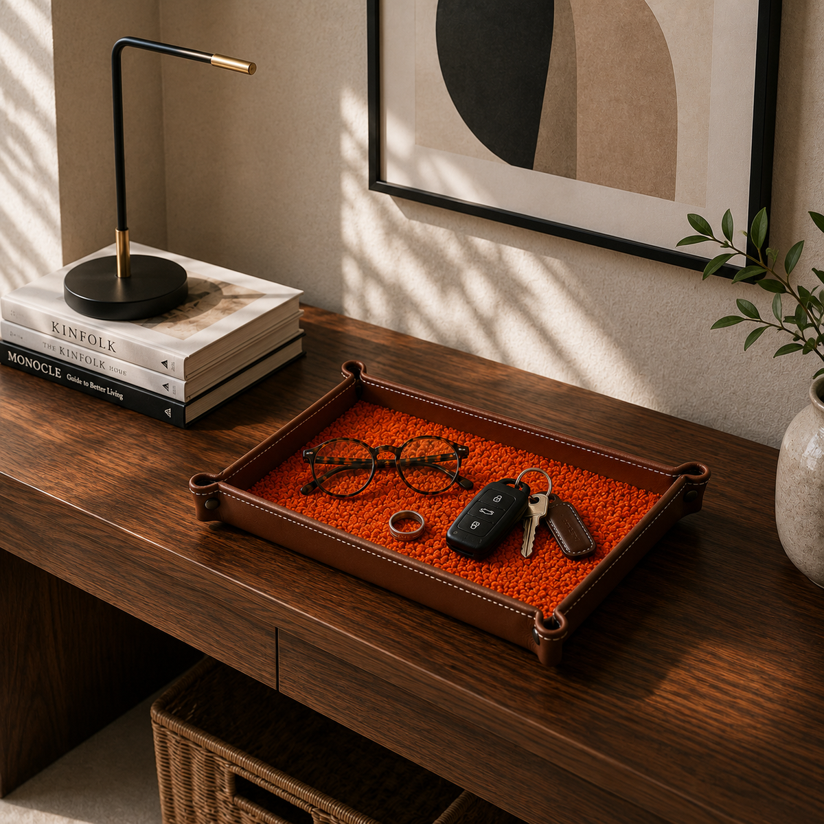 Rugzy Wool Tray — Spicy