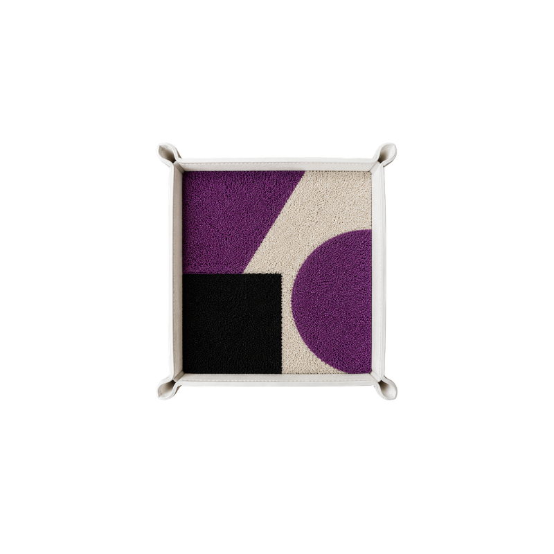 Rugzy Wool Tray — Purple design