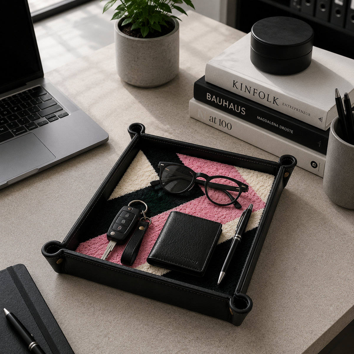 Rugzy Wool Tray — Pink tribe