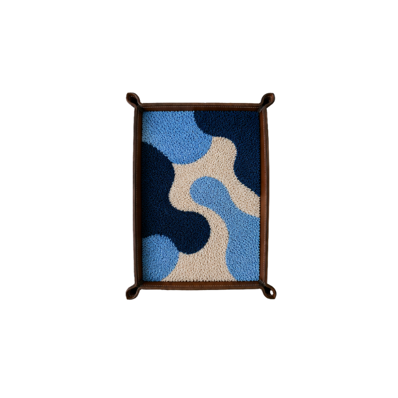Rugzy Wool Tray — Blu bubble