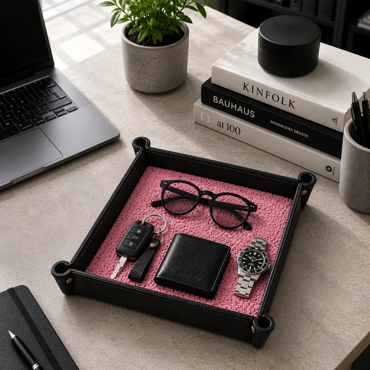 Rugzy Wool Tray — Pink lab