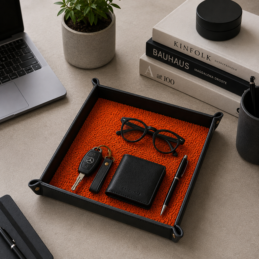 Rugzy Wool Tray — Orange