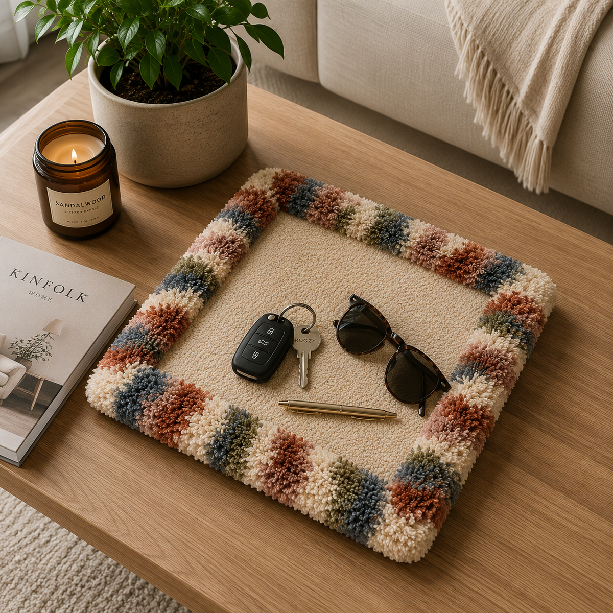 Rugzy Wool Tray — Tramonto — svuotatasche in lana Rugzy (immagine 2)