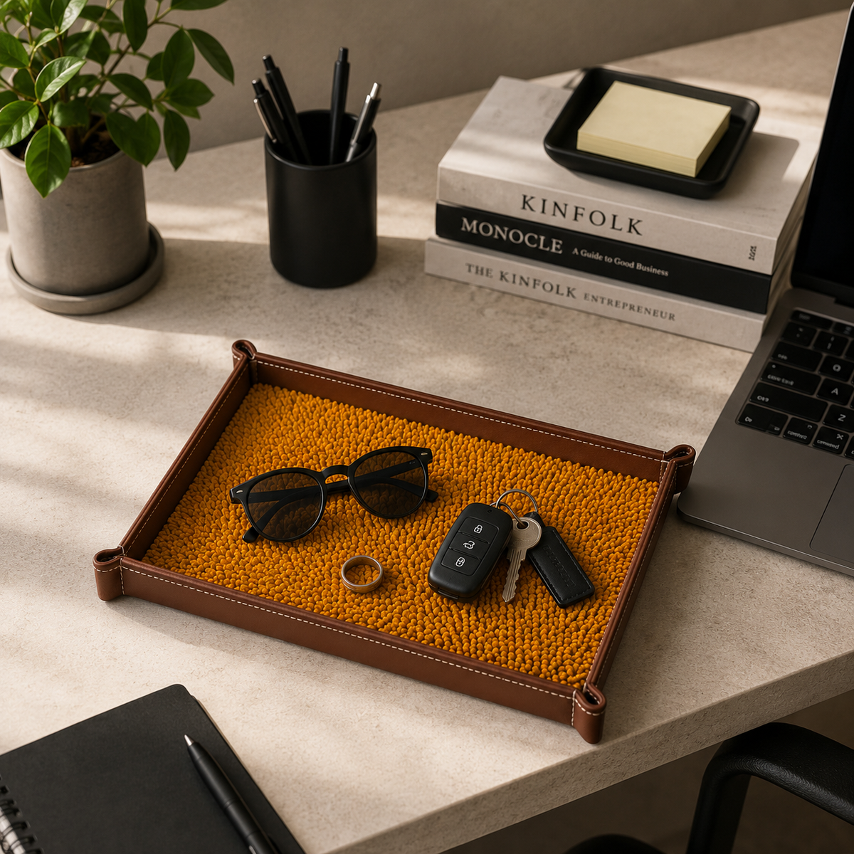 Rugzy Wool Tray — Senape