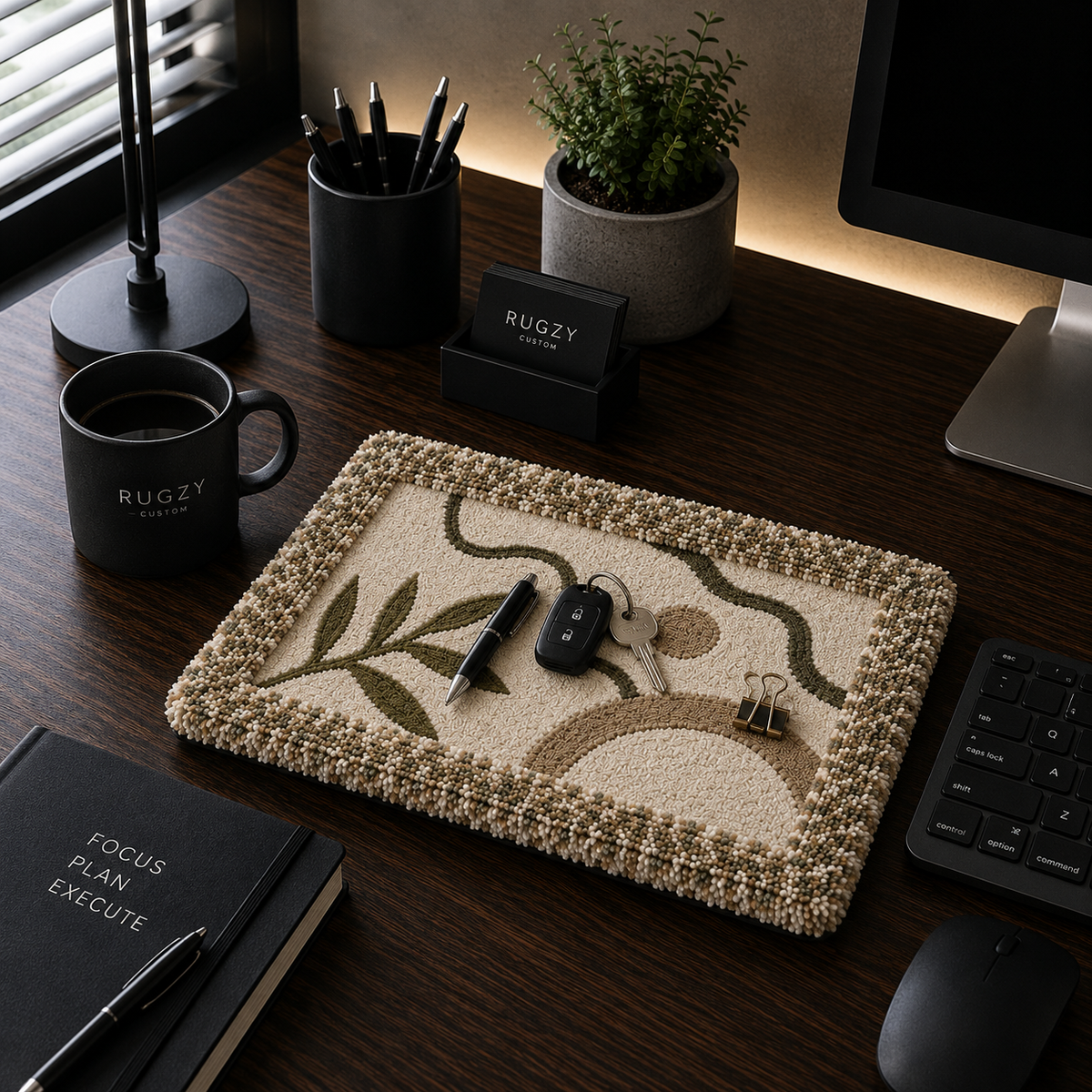 Rugzy Wool Tray — Muschio — svuotatasche in lana Rugzy (immagine 2)