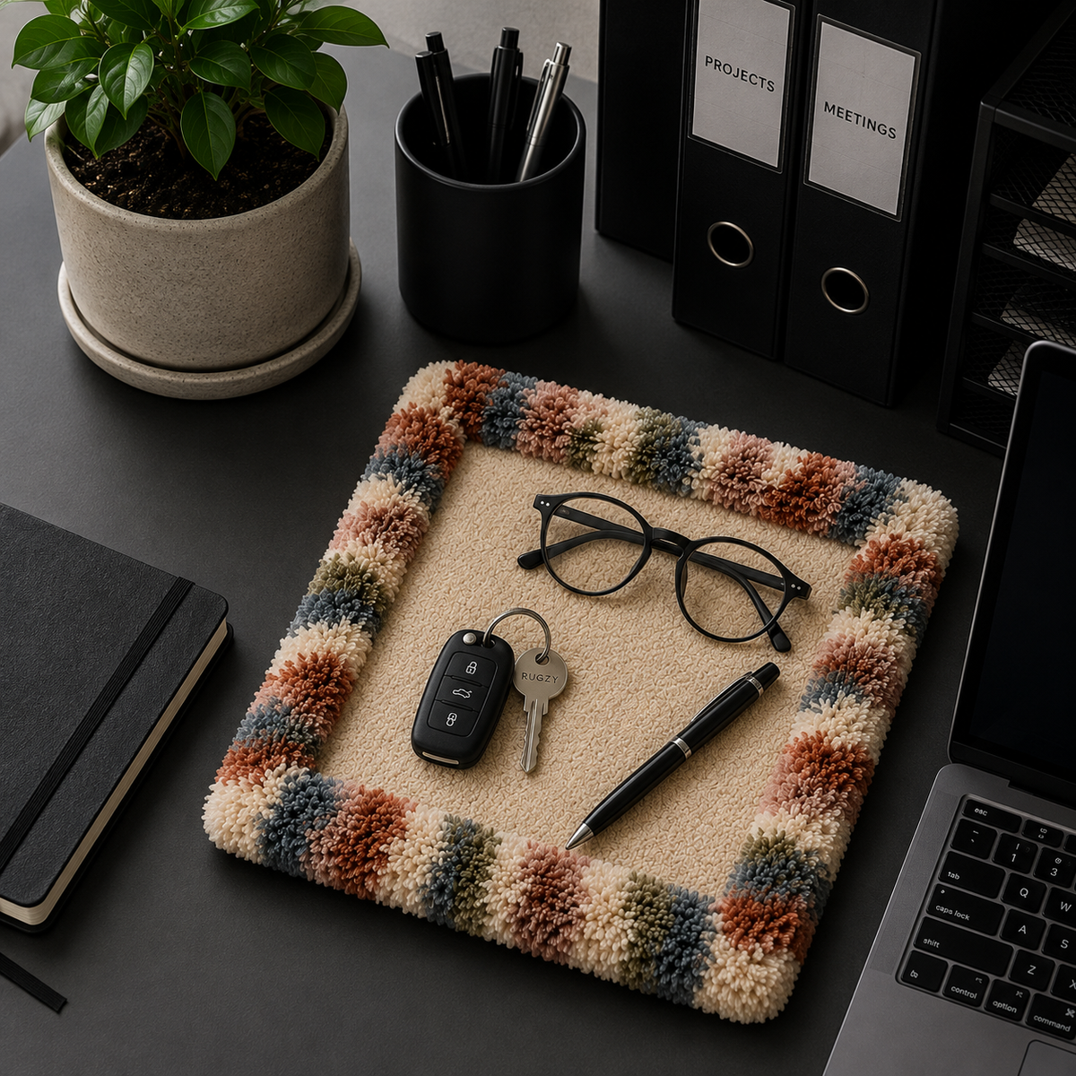 Rugzy Wool Tray — Tramonto — svuotatasche in lana Rugzy (immagine 3)