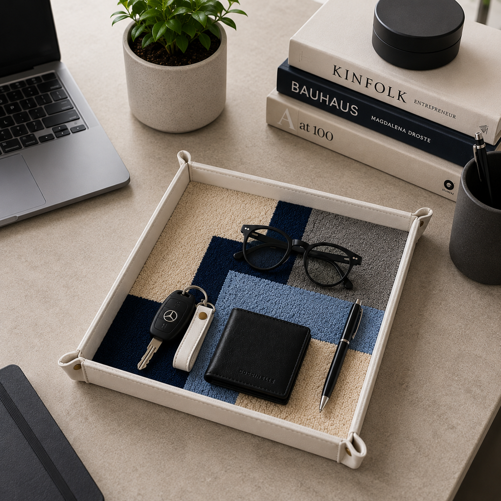 Rugzy Wool Tray — Ice