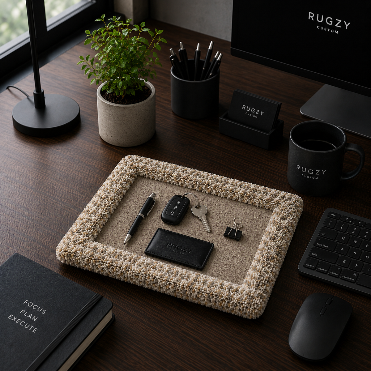 Rugzy Wool Tray — Sabbia — svuotatasche in lana Rugzy (immagine 2)