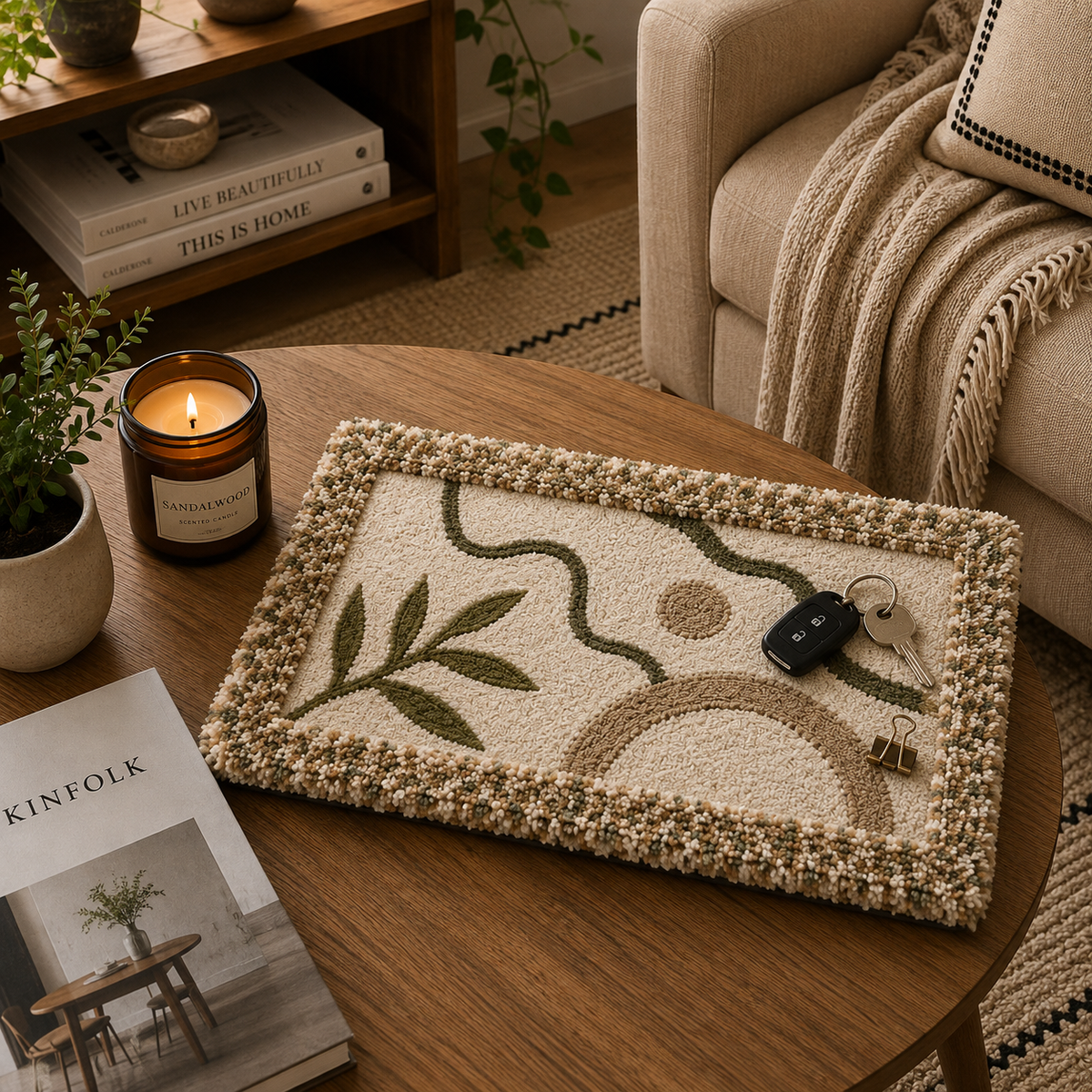 Rugzy Wool Tray — Muschio — svuotatasche in lana Rugzy (immagine 3)