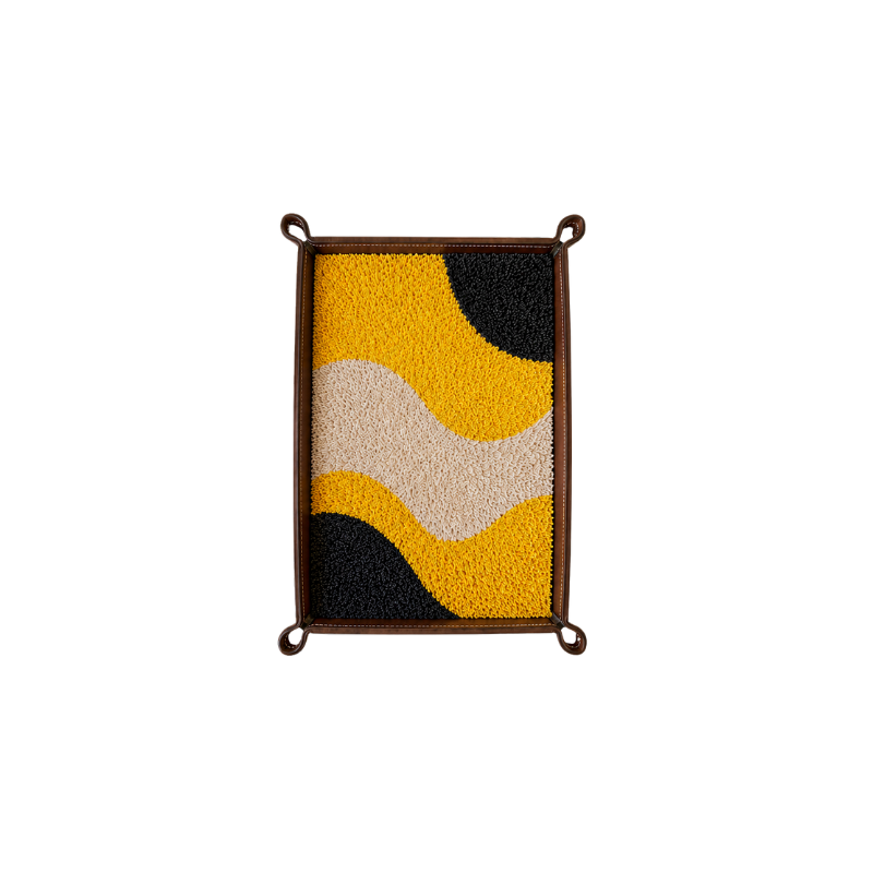 Rugzy Wool Tray — Desert lines