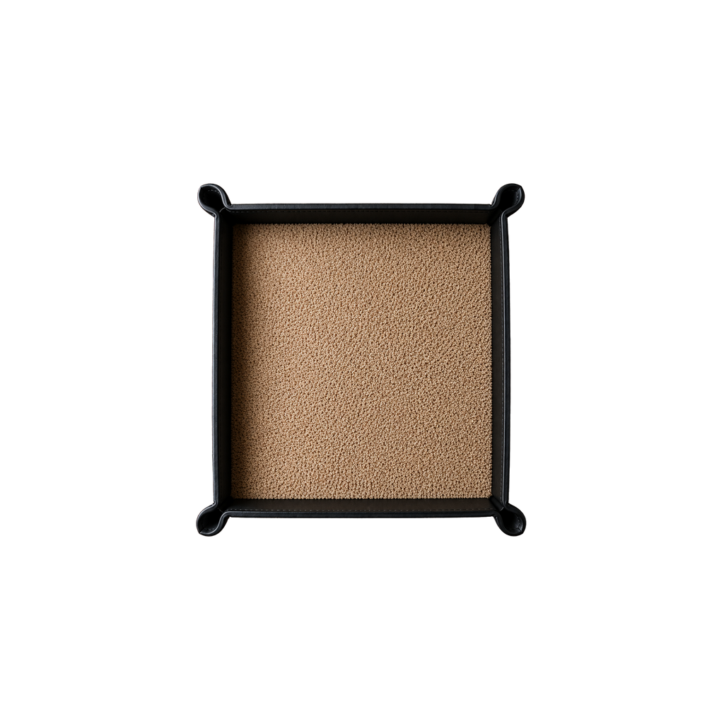Rugzy Wool Tray — Tobacco — svuotatasche in cuoio Rugzy