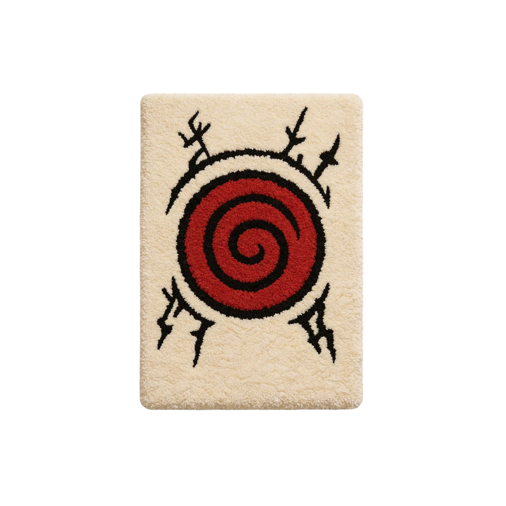 RED SPIRAL — tappeto tufting fatto a mano Rugzy